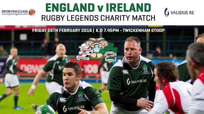 Legends, heroes and players: ireland v england of the special tribute